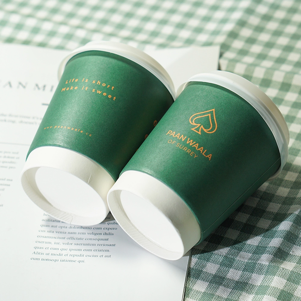 Leabonpack Paper Coffee Cups and Lids 1 PieceSuppliers 2