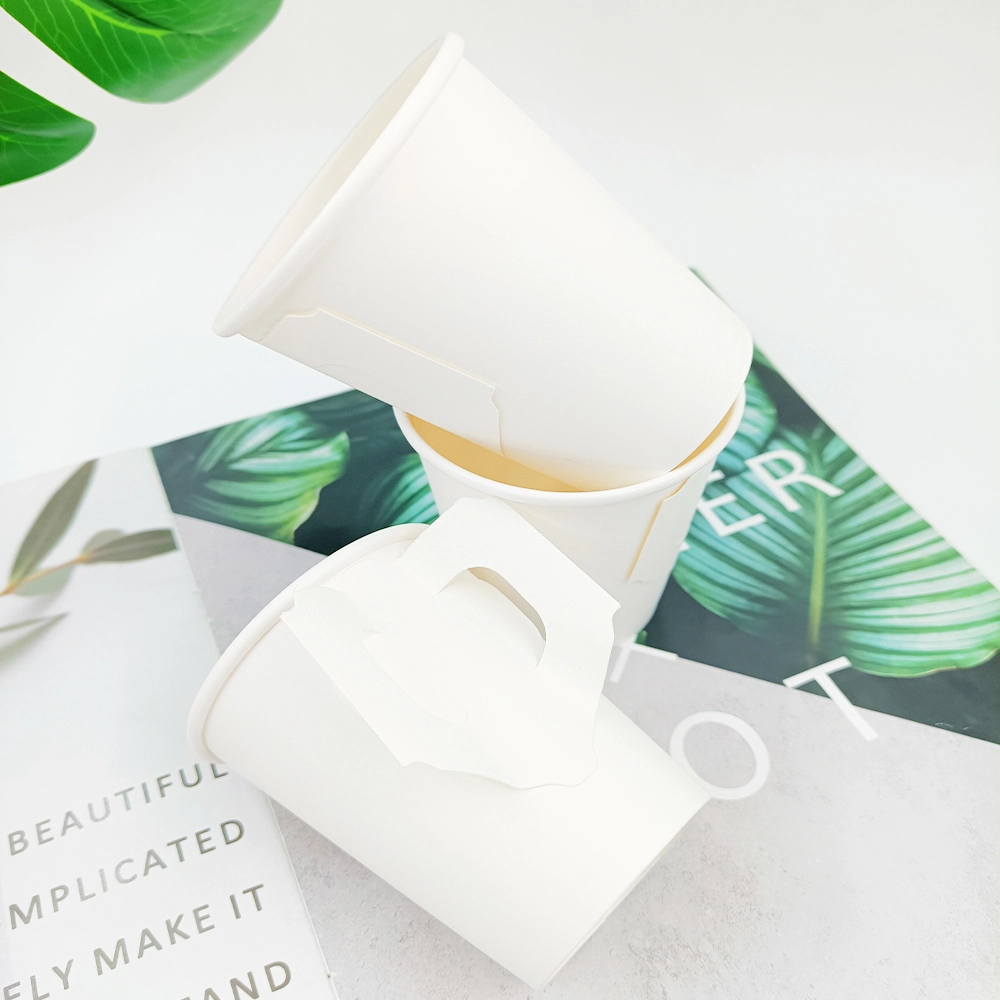 Leabonpack Paper Hot Cups with Handles OEM/ODM Paper Hot Cups with HandlesCompany 5