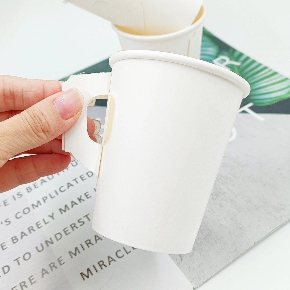 Leabonpack Paper Hot Cups with Handles OEM/ODM Paper Hot Cups with HandlesCompany 2