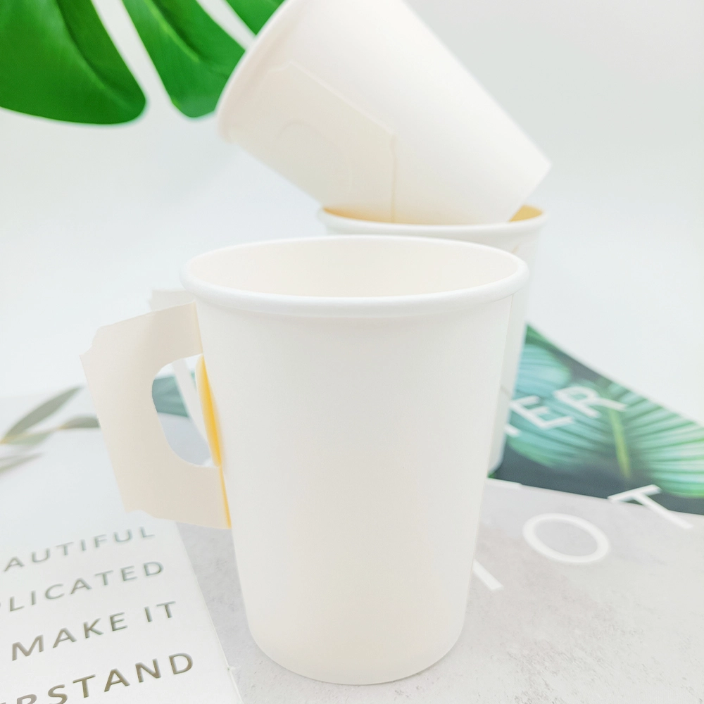 Leabonpack Paper Hot Cups with Handles OEM/ODM Paper Hot Cups with HandlesCompany 6