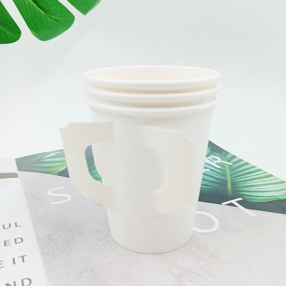 Leabonpack Paper Hot Cups with Handles OEM/ODM Paper Hot Cups with HandlesCompany 3