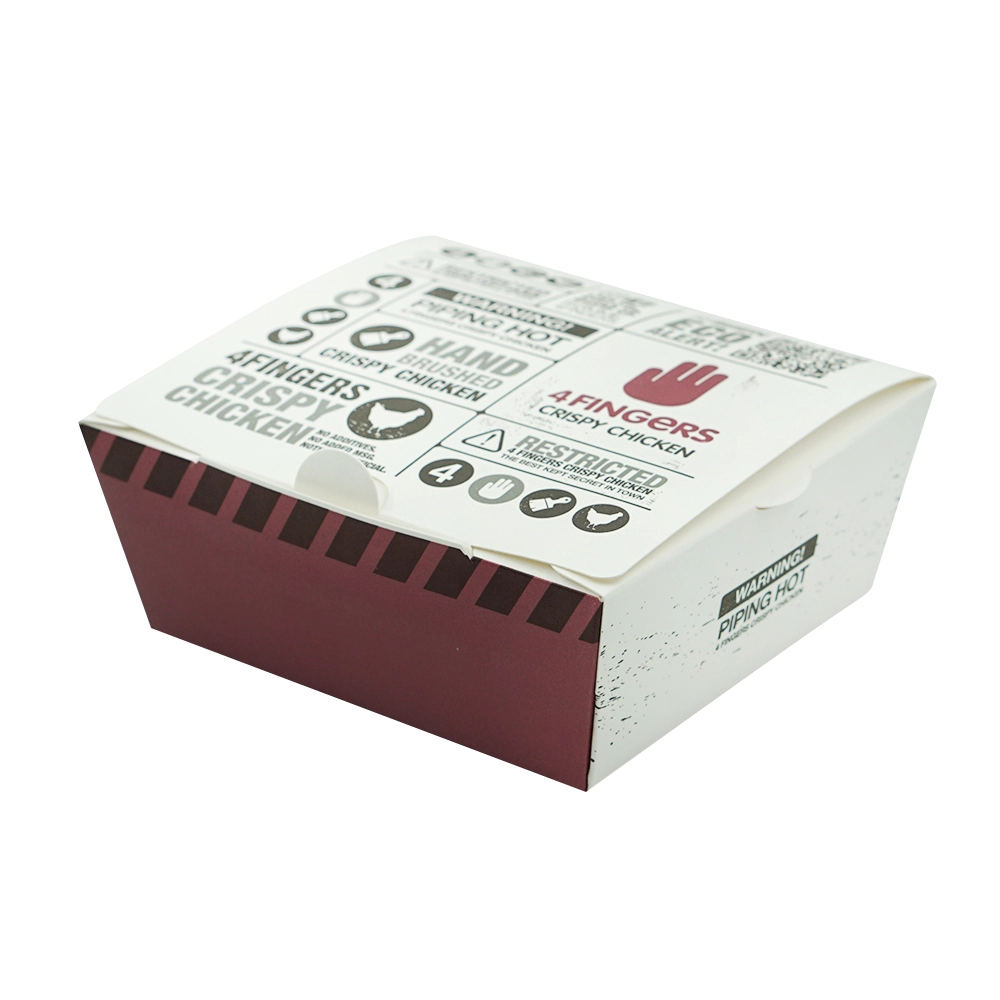 Custom Design Eco Friendly Biodegradable White Kraft Food Grade Paper Lunch Box for Salad Hot Food Takeaway 1