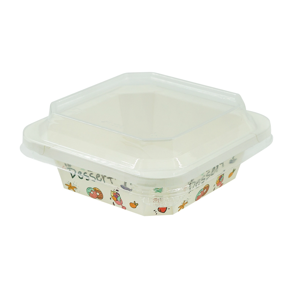 Paper Salad Bowls with Lids 1 PieceFactory 2