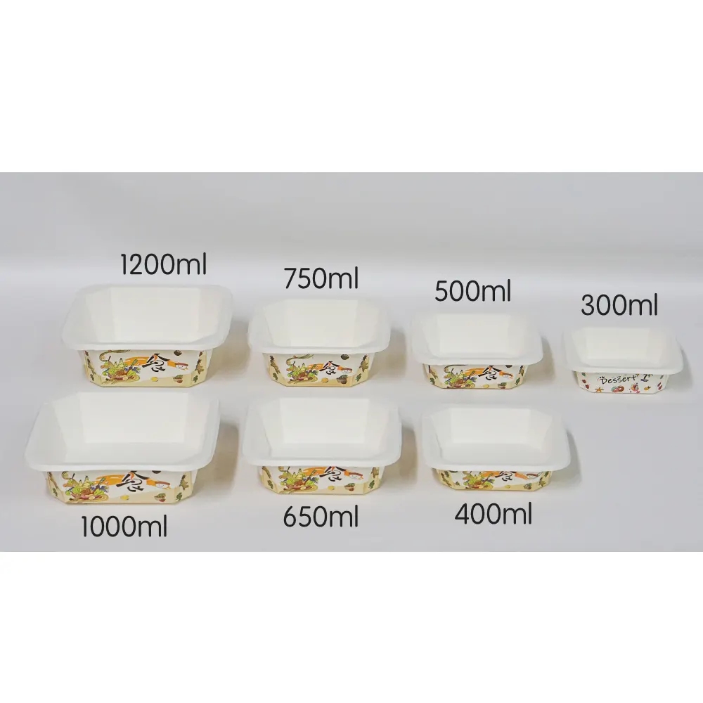 Paper Salad Bowls with Lids 1 PieceFactory 7
