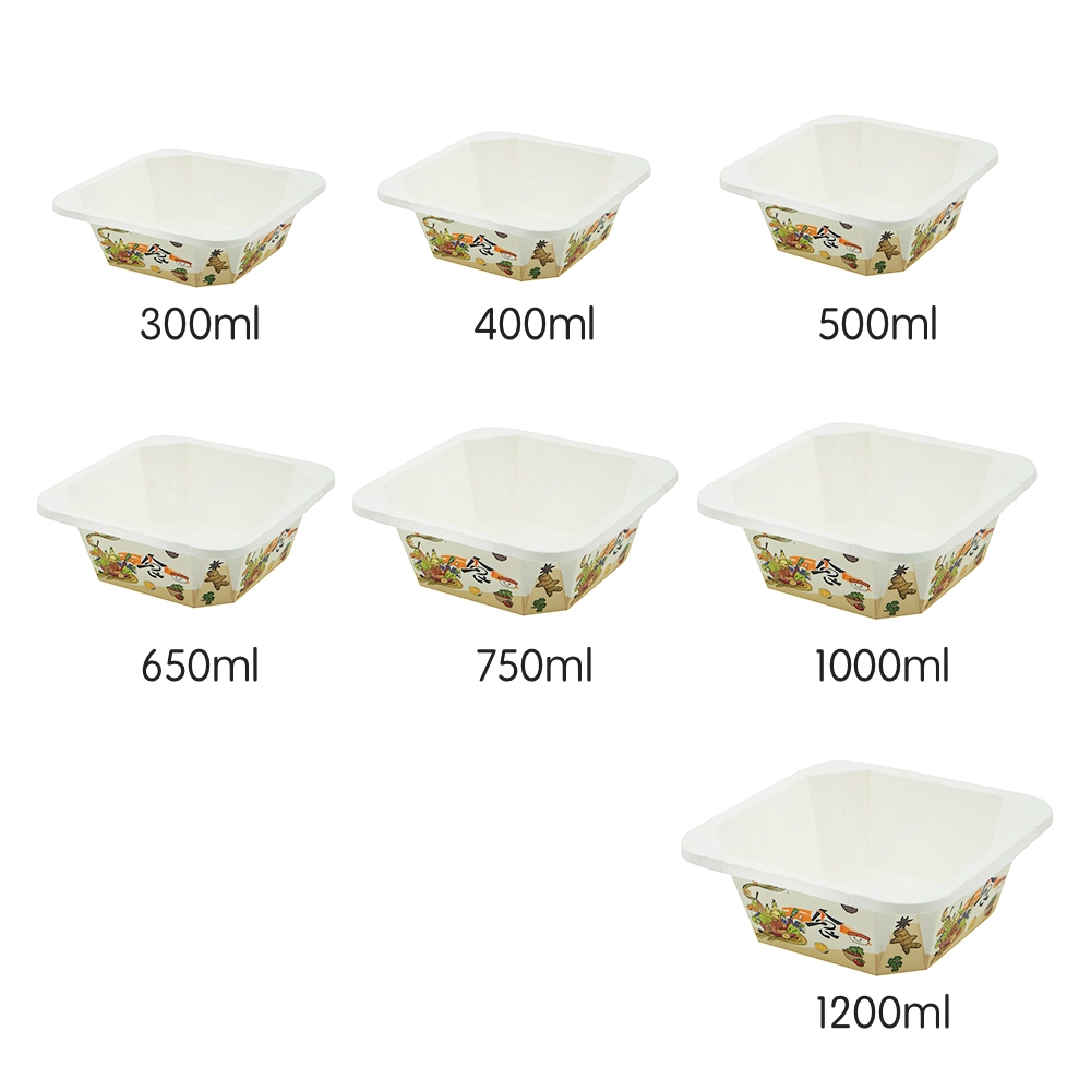 Paper Salad Bowls with Lids 1 PieceFactory 8