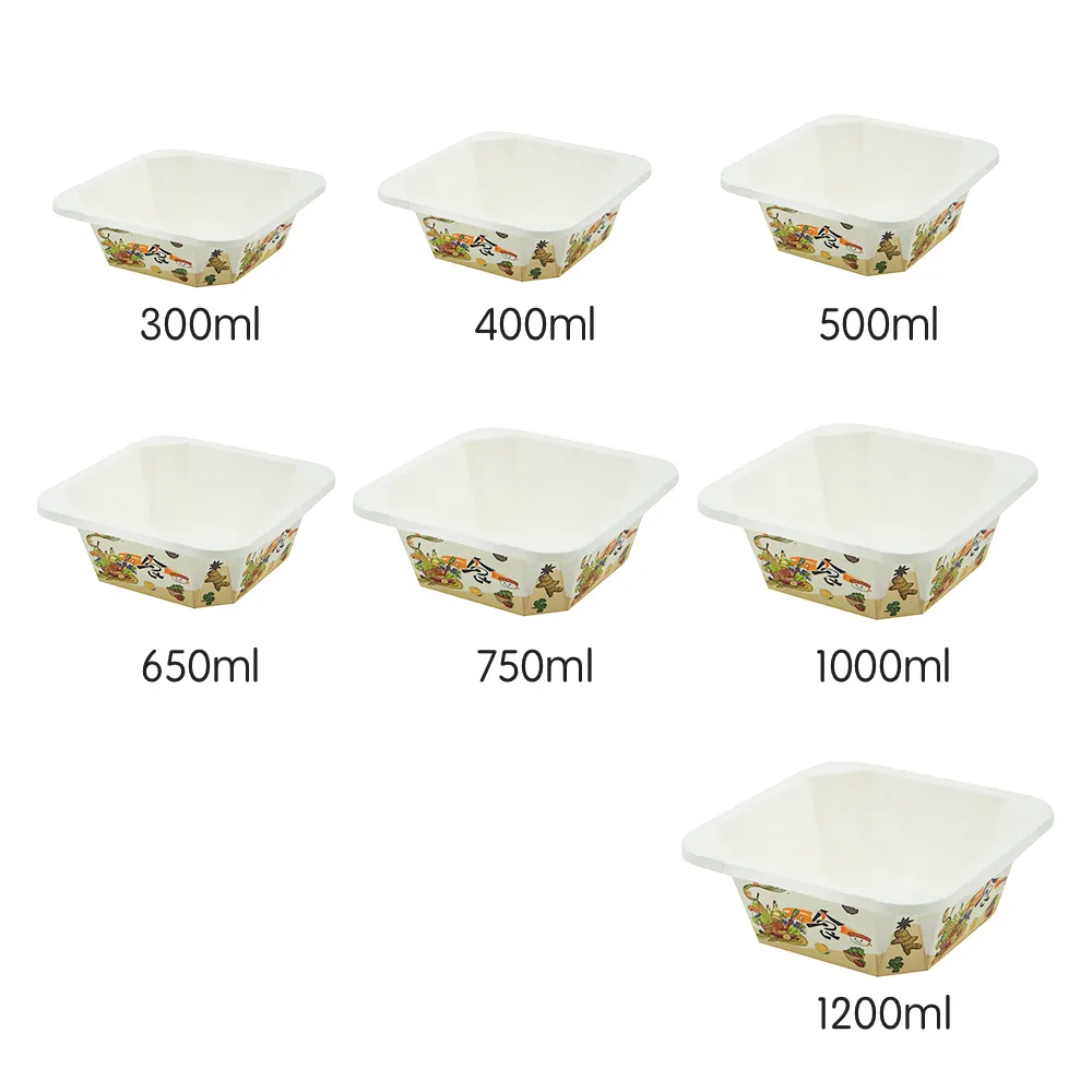 Paper Salad Bowls with Lids 1 PieceFactory 8
