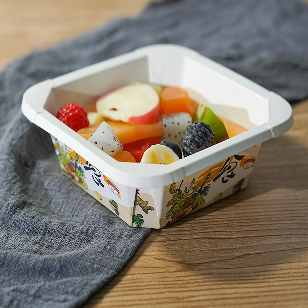 Paper Salad Bowls with Lids 1 PieceFactory 3