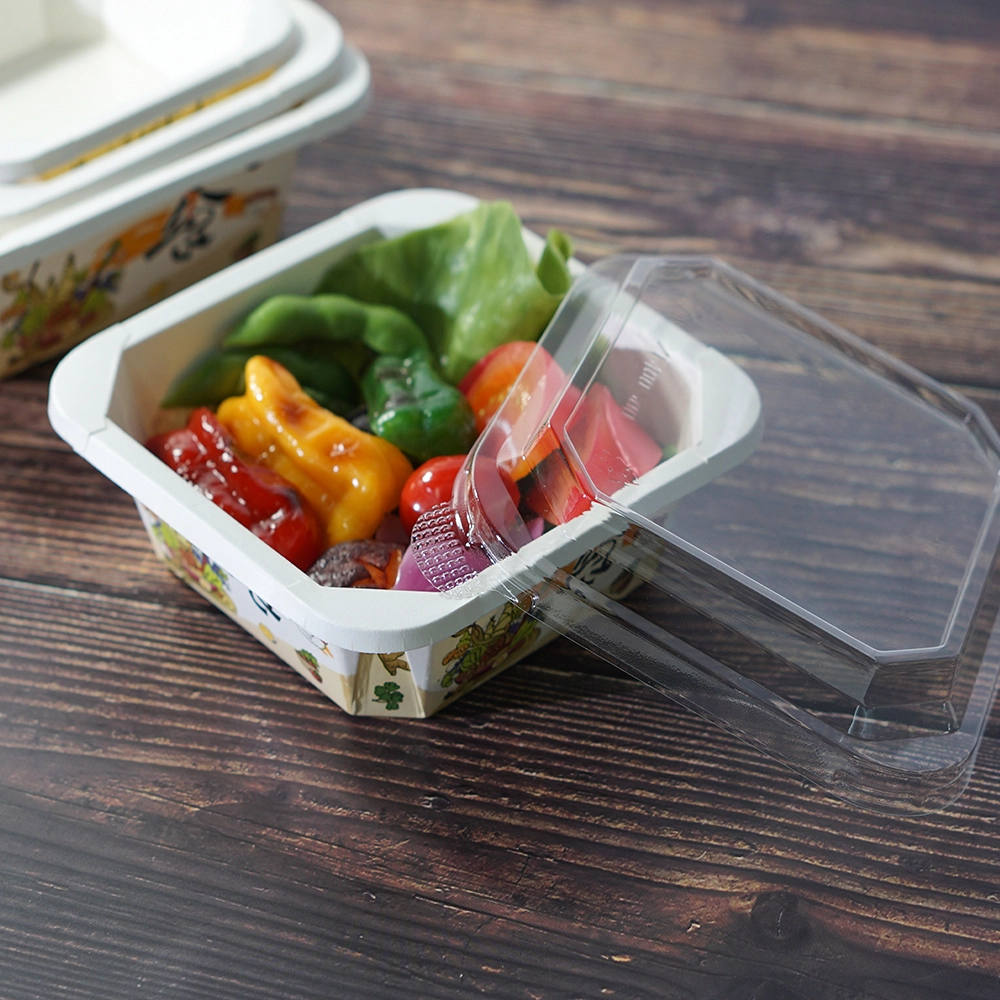 Paper Salad Bowls with Lids 1 PieceFactory 6