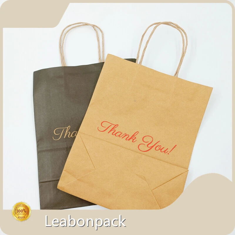 Leabonpack Takeaway Paper Bags HDC076 Takeaway Paper BagsManufacturers 1