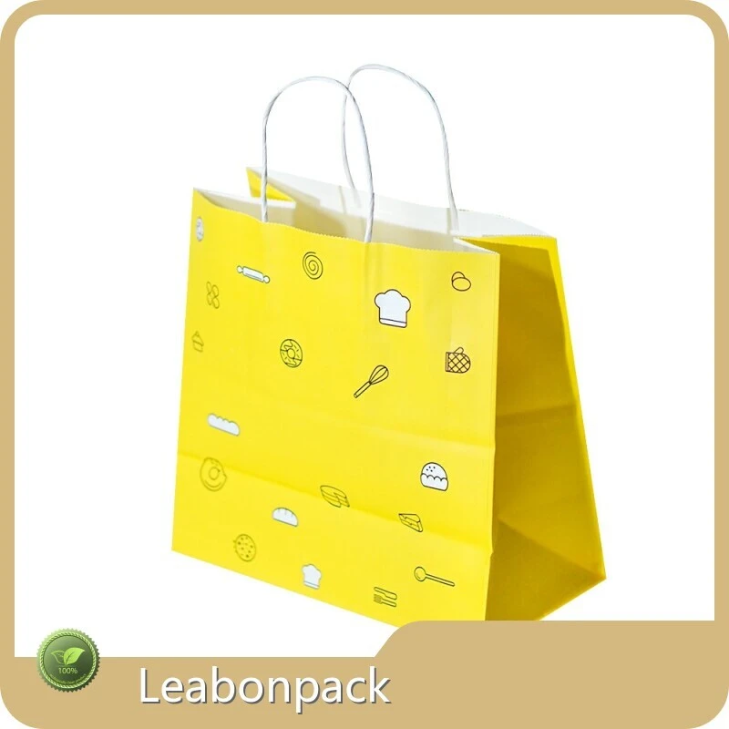 Leabonpack Paper Twist Handle Bags HDC076 Paper Twist Handle BagsFactory 1