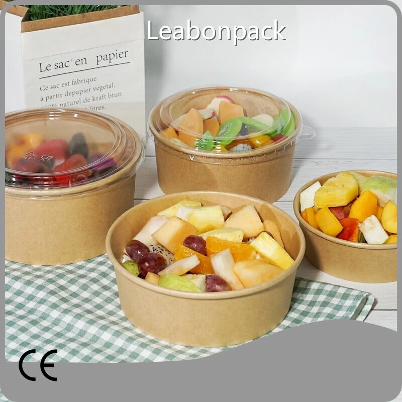 Leabonpack Kraft Paper Bowls SA014Supply 1