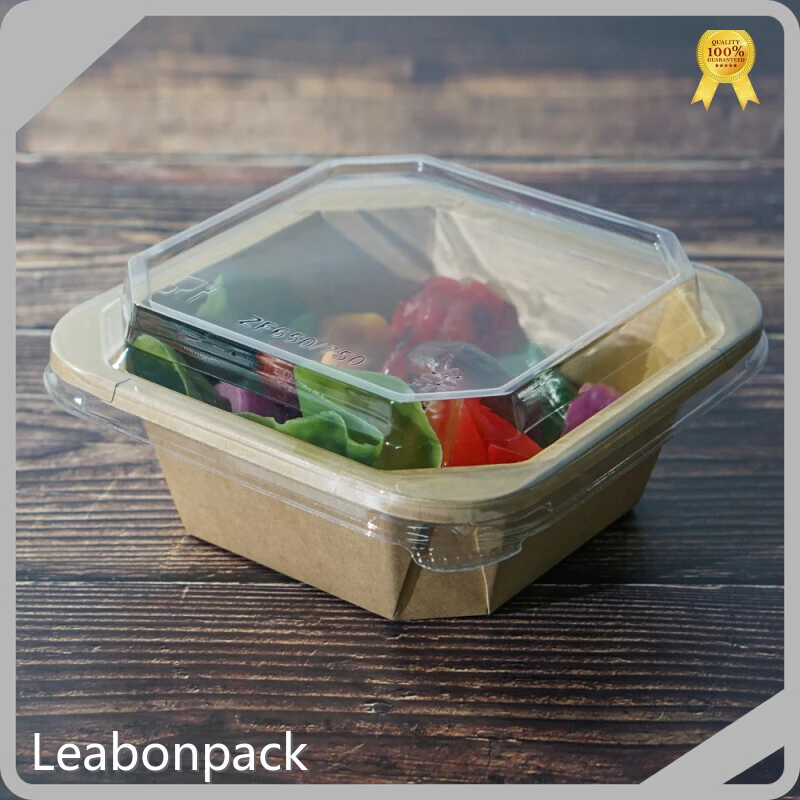 Leabonpack Kraft Disposable Food Containers 1 Piece Kraft Disposable Food ContainersSupply 1