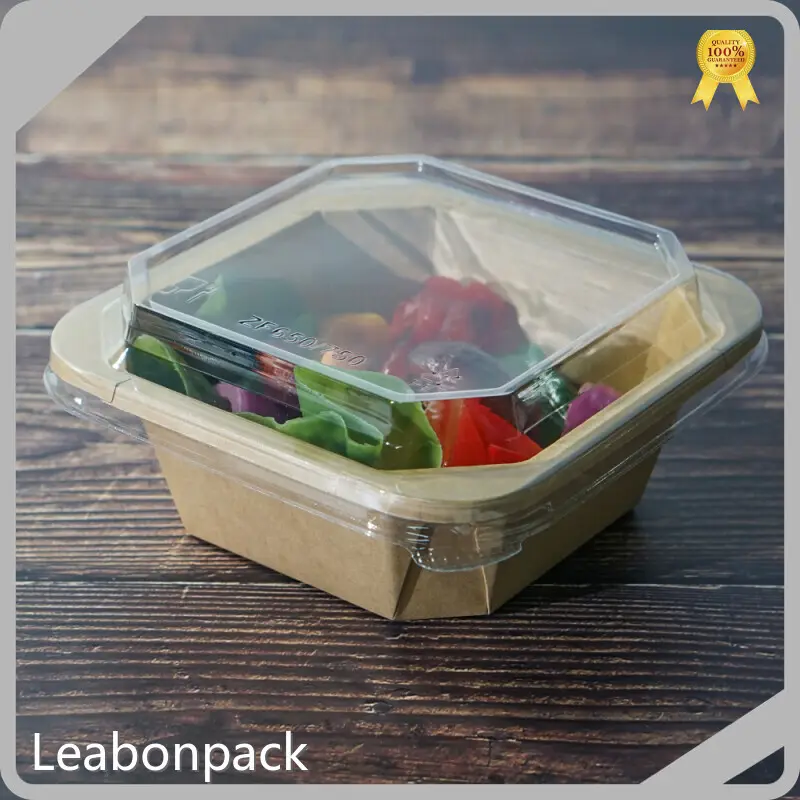 Leabonpack Kraft Disposable Food Containers 1 Piece Kraft Disposable Food ContainersSupply 1