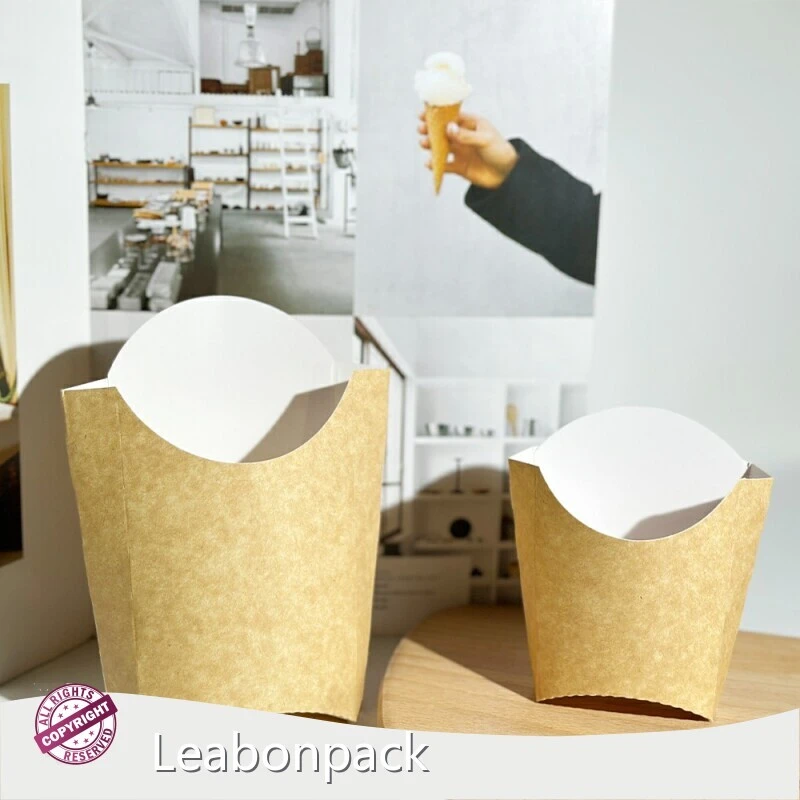 Paper French Fry Box 1 Piece - - Leabonpack 1