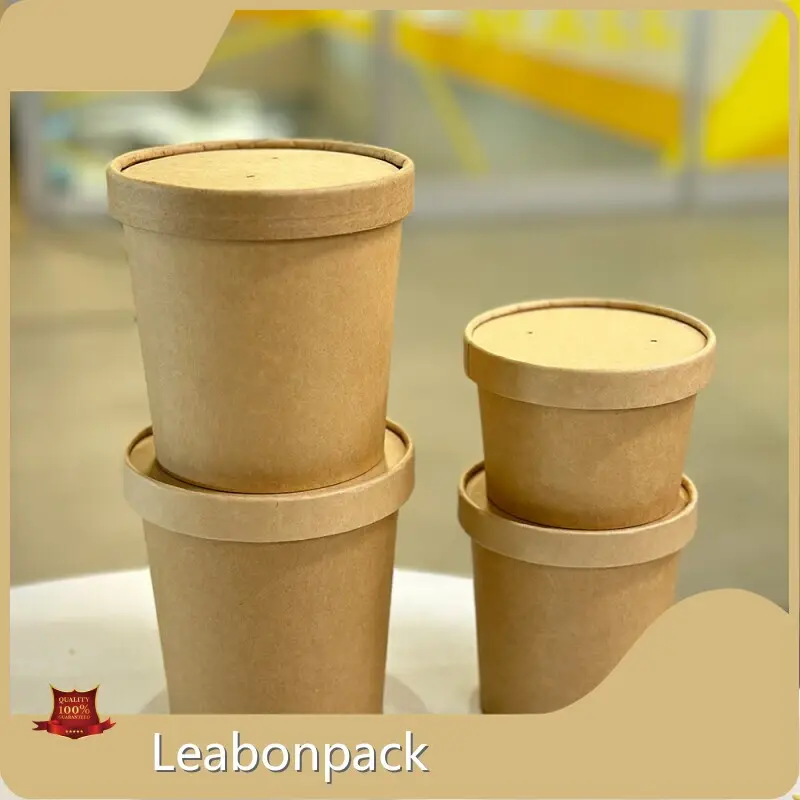 Leabonpack Paper Hot Cup Lids PLD002 Paper Hot Cup Lidsmanufacturers 1