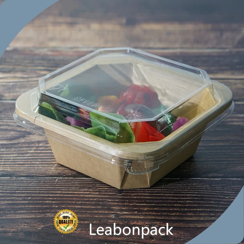 Custom Paper Salad Bowls with Lids Supplier 1