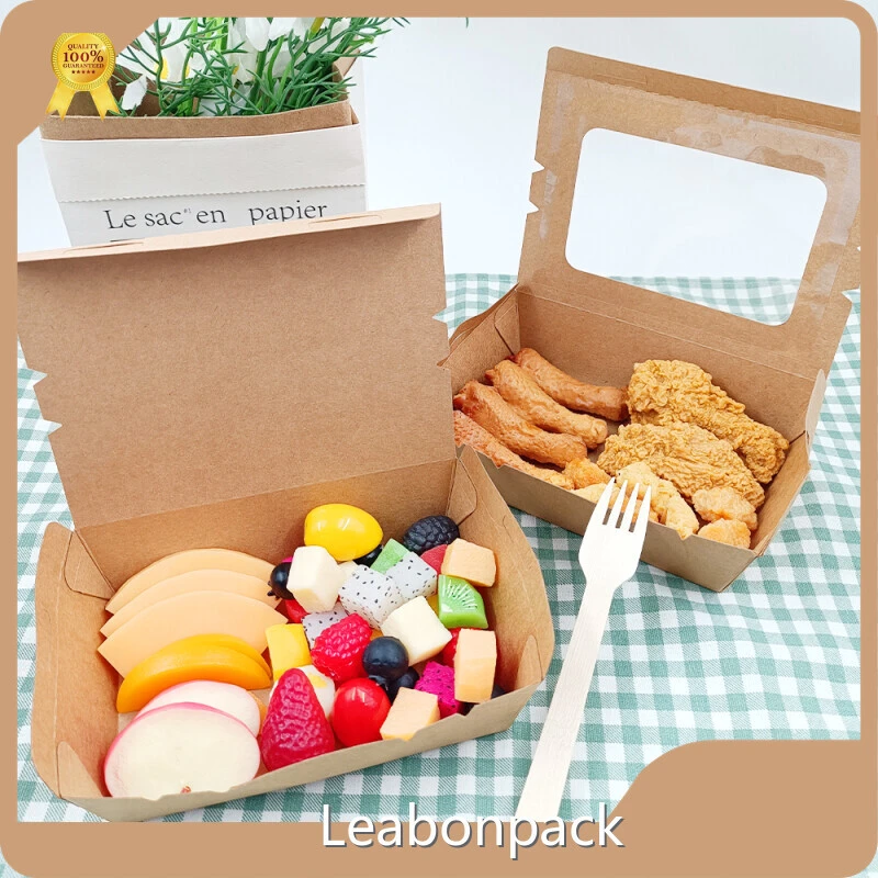 Leabonpack Paper Food Packaging Box 1 PieceSupply 1