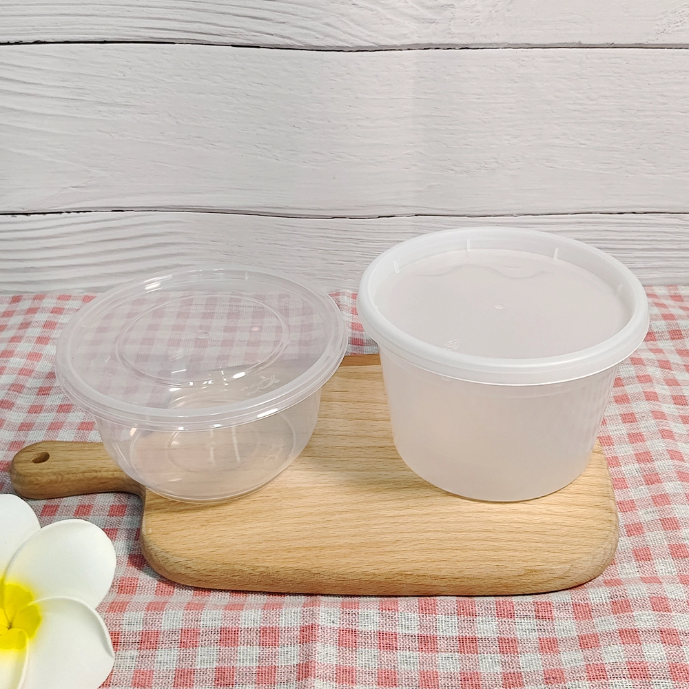 Custom Size PP Food Container Recyclable Disposable Clear Plastic Bowl For Soup Hot Food 1