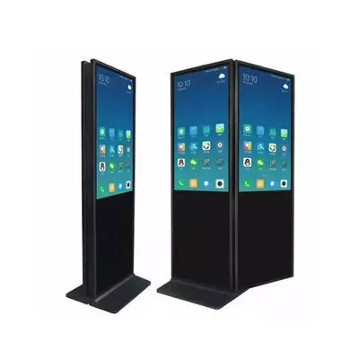 Vertikales Totem-Fenster mit Blick auf das Display, LCD-Werbung, digital, hohe Helligkeit, doppelseitig, Doppelbildschirm, einzeln 43 46 55 65 1