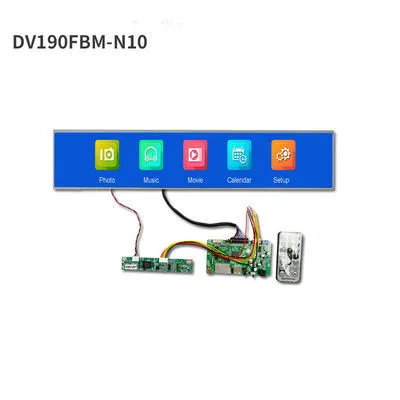 BOE exhibición LCD estirada de 19,1 pulgadas DV190FBM-NB0 TFT 300 liendres LVDS 1920x360 2K 1