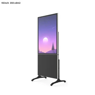 Win7/Win8/Win10 LCD-Werbungskiosk mit Rädern 43 Zoll abnehmbares tragbares Mobil 128G/256G/521G 2