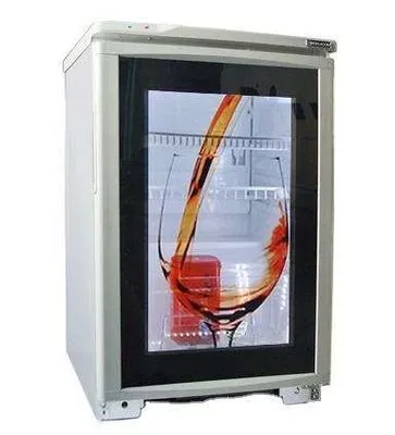 32 LCD Digital Signage Transparent LCD Refrigerator Glass Door For Beverage Cooler Advertising Display 1