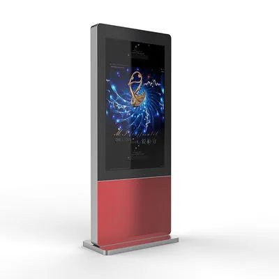 Le kiosque debout d'affichage à cristaux liquides de plancher affiche l'écran d'affichage à cristaux liquides de 55 pouces annonçant l'IP imperméable IP65 extérieur67 1