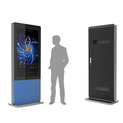 Le kiosque debout d'affichage à cristaux liquides de plancher affiche l'écran d'affichage à cristaux liquides de 55 pouces annonçant l'IP imperméable IP65 extérieur67 2