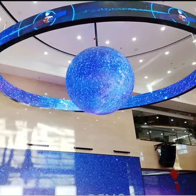 Pantalla LED redonda el 1M interior de la esfera de la pantalla de la pantalla LED P3 para la exposición comercial 1