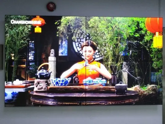 Pantalla de visualización de pared LCD sin costuras, bisel ultraestrecho, pantalla de empalme de 46 pulgadas para pared de vídeo 2x2 3x3 3x4 4x4 1