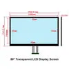 Pantalla LCD transparente de 86 pulgadas FHD LVDS 3840x2160 4K 2