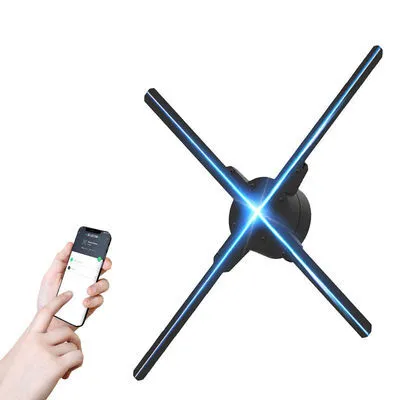 52 cm LED-Lüfter mit 3D-Hologramm-Werbeanzeige für den Innenbereich 1