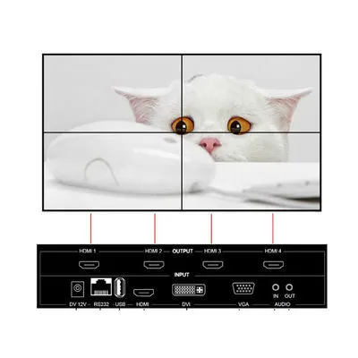 3x3 3x4 Spleißwand 4K Media Player Box 2K 4K Werbedisplay Heimkino 1