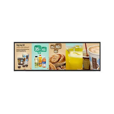 43 Zoll LCD Stretched Display 2K 3840x1080 Hohe Helligkeit 450 Nits Android 9.0 SD USB DCIN 1