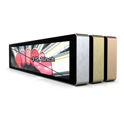 15.1 Inch Stretched Bar LCD Display 2K High Brightness 600nits For Subway Supermarket Mall Advertising 1