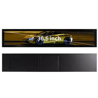 36,6 pulgadas estiraron el monitor LCD de la barra 700nits 500nits 300nits 1920×290 para el hospital del autobús 1