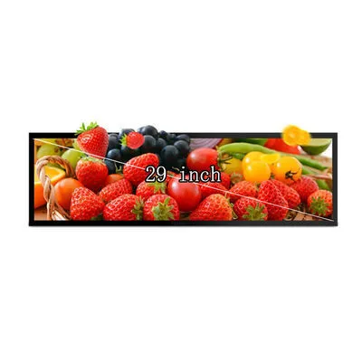 29 Zoll Ultra Wide Monitor Stretched Bar LCD 1920x540 500nits mit Touch für Bus-Flughafen-Display 1