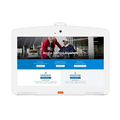 Tablette Android Linux pour hôpital, écran tactile IPS de 10,1 pouces, montage VESA, signalisation numérique tout-en-un avec port RJ45 POE 1