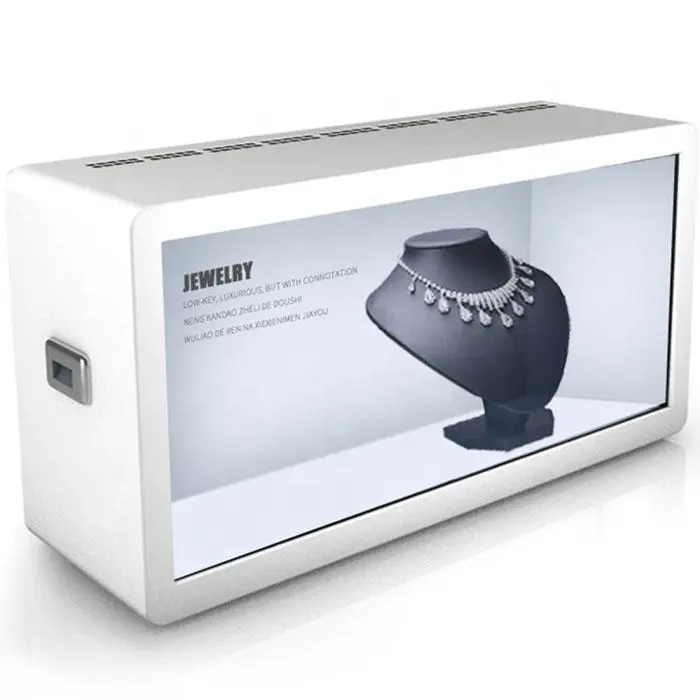 Kleine transparente 10,4-Zoll-LCD-Vitrine mit durchsichtigem Display 5