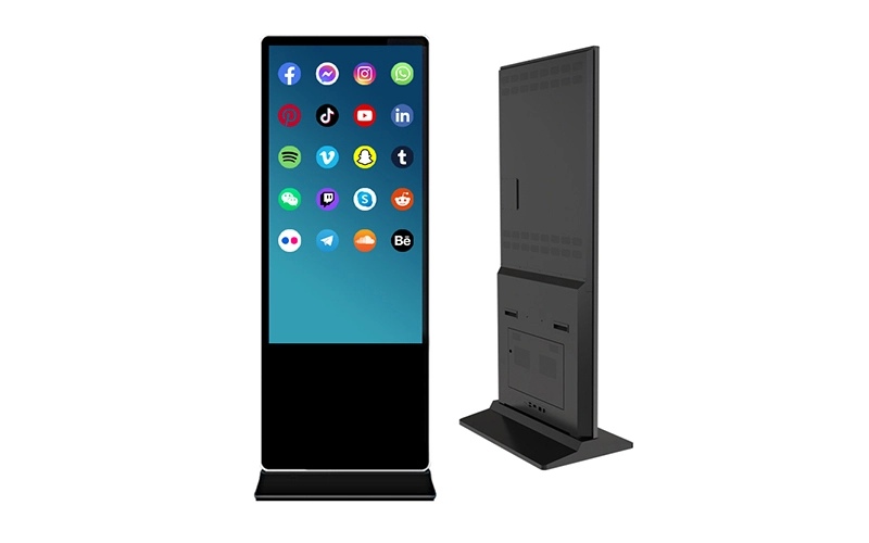 32 inch touch screen kiosk standing floor lcd digital signage display wifi 4G network 1