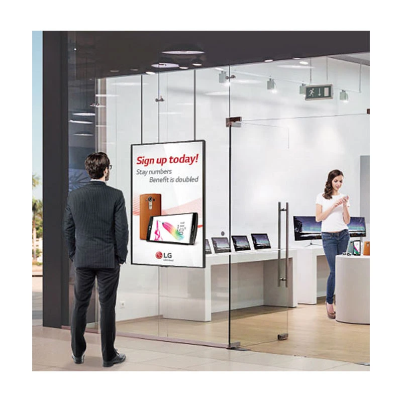 Ventana LCD de 43 pulgadas frente a pantalla de alto brillo para tienda de centro comercial 5