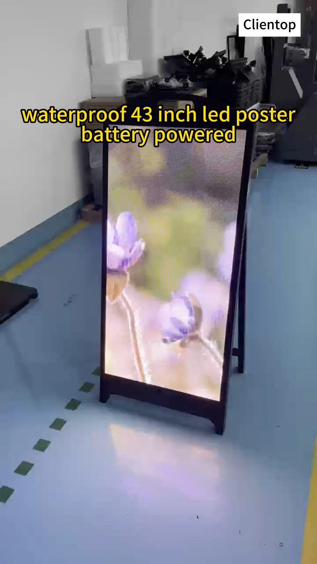 43-Zoll-LED-Plakatdisplay für den Außenbereich, batteriebetrieben 1