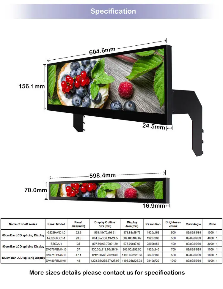 Stretched Lcd Screen 500 Nits by Clientop 5