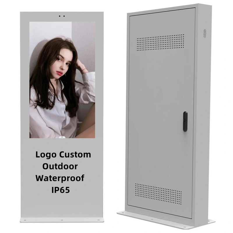 43 Zoll wasserdichtes Standboden-LCD-Totem-Digital-Signage-Display für den Außenbereich 2