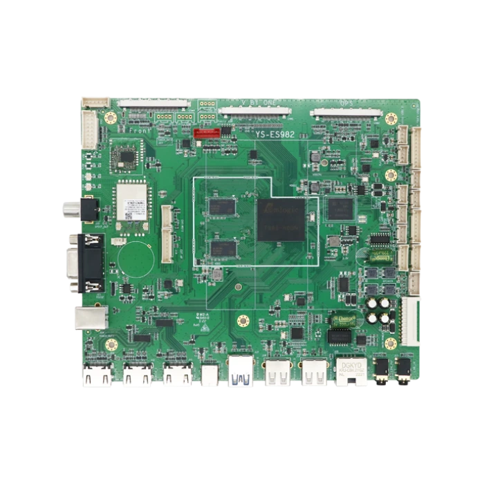YS-ES982 4k android lvds tablero de control amlogic t982 chip para señalización digital lcd 2