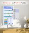 Calendario digital inteligente OEM/ODM de 32 pulgadas con marco de madera blanco de gran tamaño 3