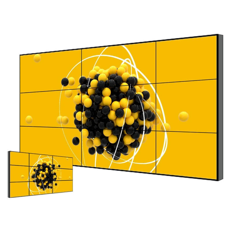 55 pulgadas 2x2 3x3 4x4 Pantalla de pared de video LCD Pantalla de empalme de resolución HD ultra delgada sin costura 1