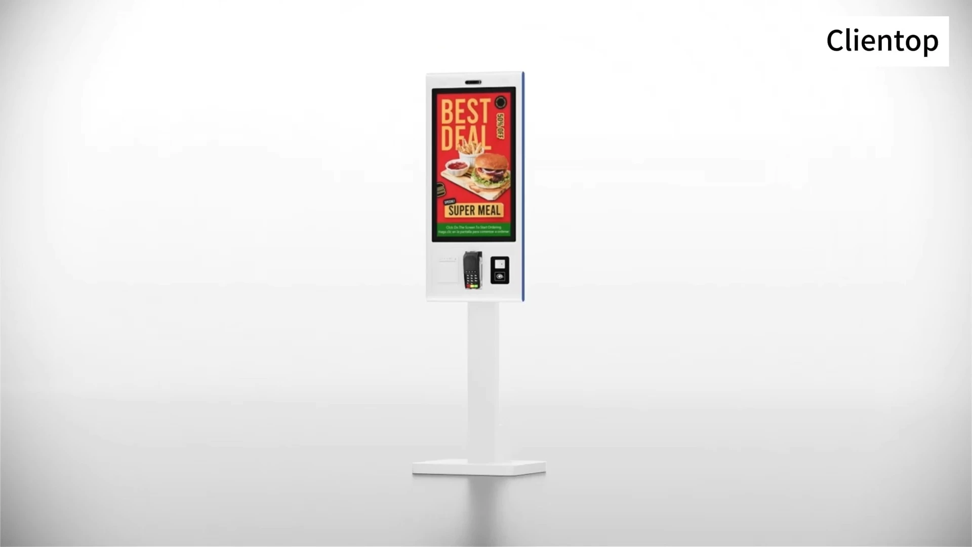 21.5 Inch Floor Standing Self Service Ordering Machine Kiosk 1