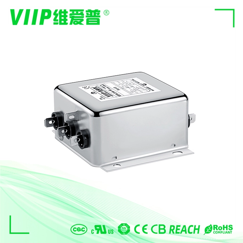 VIIP 380V/440V Three Phase Filter Fast-on Terminal EMI Filter For Motor Drive 1