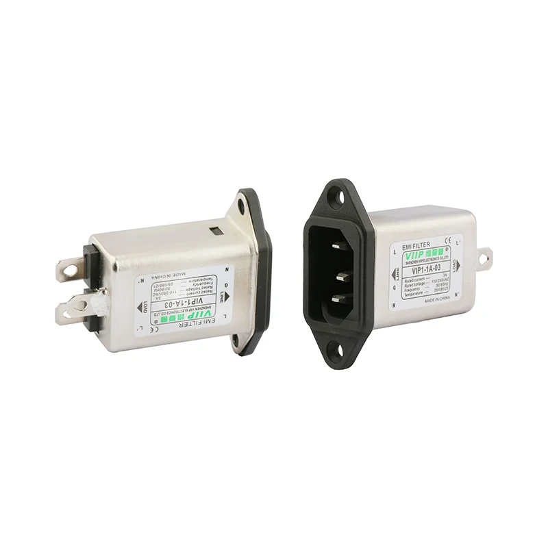 VIIP 250VAC EMI電源フィルタ（10A IEC 320ソケット付き） – 機器の性能を向上 1